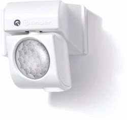FINDER BEWEGINGSMELDER (IR) BUITENMUUR (IP54) SCHAKELDREMPEL 5..1000 LX VERTRAGINGSTIJD 10..1200 S 1 MAAKCONTACT 10A UV 230VAC. 18.A1.8.230.0000