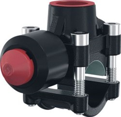 FLAMCO T-PLUS AANBOORZADEL 3 X 11/4 X 3 KLEM 83MM BREEDTE GIETIJZER 90680