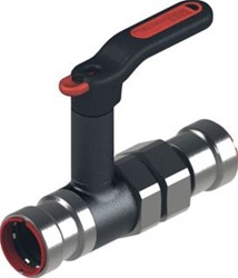 VSH POWERPRESS WARTEL KOGELKRAAN HOOG 2 X 2 (PERSMOF X PERSMOF) PN16 MESSING (DZR) PWR9440233