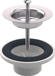 GEBERIT AFVOERPLUG VOOR WASTAFEL RVS GEPOLIJST 241.503.00.1