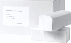 ALL CARE CLEAN HANDDOEKJES Z-VOUW CELLULOSE 2LAAGS 22 X 24 CM 20 X 160 VELLEN IN DOOS 2135
