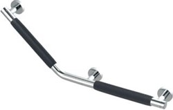 GEESA COMFORT & SAFETY WANDGREEP 135 GRADEN LINKS MET ANTI-SLIP HANDVAT CHROOM 915809-62-L