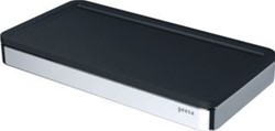 GEESA FRAME UNIVERSEEL PLANCHET MET ZWARTE INZET PLAT STAF VERCHROOMD MESSING 210 X 25 X 108MM (LXHXD) 918804-02-06