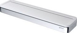GEESA FRAME PLANCHET MET WITTE INZET SMAL PLAT STAF VERCHROOMD MESSING 260 X 25 X 65MM (LXHXD) 918805-02