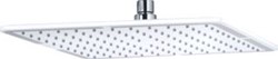 KLUDI A-QA HOOFDDOUCHE VIERKANT 40X40CM MET KOGELGEWRICHT ZONDER DOUCHEARM CHROOM/WIT 644409100