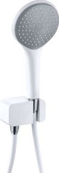 KLUDI FRESHLINE BADSET MET HANDDOUCHE 1S MET DOUCHESLANG 125CM MET WANDAANSLUITBOCHT MET HOUDER CHROOM/WIT 678709100