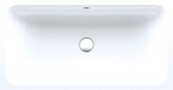 BETTE ONE WASTAFEL ONDERBOUW RECHTHOEKIG MET OVERLOOP 46MM AFVOER 587 X 408 X 130MM WIT A136-000