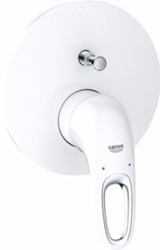 GROHE EUROSTYLE NEW OPBOUWDEEL BADMENGKRAAN EENGREEPS 1-GATS 2-WEG OMSTELINRICHTING MOON WHITE (TE GEBRUIKEN MET 35 600 000) 24049LS3