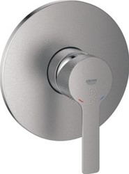 GROHE LINEARE OPBOUWDEEL DOUCHEMENGKRAAN EENGREEPS 1-GATS SUPERSTEEL (TE GEBRUIKEN MET 35 600 000) 24063DC1