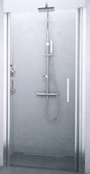 NOVELLINI HELDER GLAS WIT PROFIEL  GIADA 1B DRAAIDEUR VOOR NIS SCHARNIER LINKS (81 CM VERSTELBAAR T/M 84 CM) HELDER GLAS WIT PROFIEL  GIADN1B81D-1A