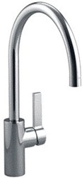DORNBRACHT TARA ULTRA 1-GATS KEUKENKRAAN HENDEL RECHTS UITLOOP 24CM PLATINA MAT 3381687506
