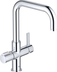 GROHE RED DUO KEUKENMENGKRAAN BLAD/KRAANGAT EENGREEPS 357MM HOOGTE 226MM U-UITLOOP DRAAIBAAR CHROOM 30097000