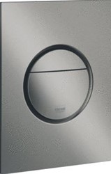 GROHE NOVA COSMOPOLITAN S BEDIENINGSPLAAT MECHANISCH TWEEKNOPS 172 X 130MM (LXB) KUNSTSTOF HARD GRAPHITE GEBORSTELD 37601AL0