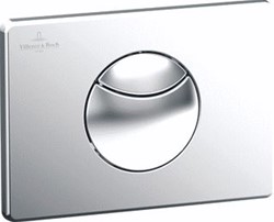 VILLEROY & BOCH VICONNECT INSTALLATIESYSTEMEN WC-BEDIENINGSPLAAT 100M SPOELING MET 2 HOEVEELHEDEN STAINLESS STEEL 922485LC