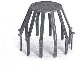 ANJO OVERIGE BLADVANGERS BOLROOSTER KUNSTSTOF 70/80MM 461019