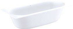 GROHE ESSENCE LIGBAD OVAAL INBOUW MET OVERLOOP PLAATSTAAL 1800 X 800 X 560MM ALPINE WIT 39617000