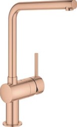 GROHE MINTA KEUKENMENGKRAAN EENGREEPS 210MM VOORSPRONG L-UITLOOP 360MM HOOGTE DRAAIBAAR WARM SUNSET GEBORSTELD 31375DL0
