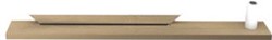 LOOOX WOODEN MIRROR SHELF 120CM ASYMMETRISCH OLD-GREY WMSHELF1200A