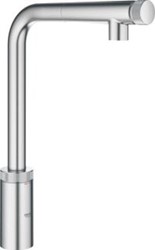 GROHE MINTA SMARTCONTROL KEUKENMENGKRAAN L-UITLOOP MET UITTREKBARE MOUSSEUR SUPERSTEEL 31613DC0