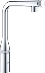 GROHE ESSENCE SMARTCONTROL KEUKENMENGKRAAN L-UITLOOP MET UITTREKBARE MOUSSEUR CHROOM 31615000