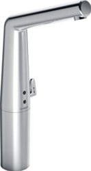 HANSA DESIGNO 1-GATS ELEKTRONISCHE WASTAFELKRAAN XL MET INFRAROOD NETVOEDING 12V MET UITLOOP 16.4CM CHROOM 51942211