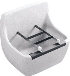 VILLEROY & BOCH O.NOVO GOOTSTEEN MET STOOTRAND 450X350X400MM WIT 69120101