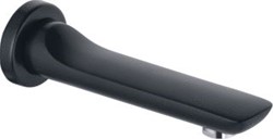 KLUDI BALANCE BADUITLOOP WANDMONTAGE 3/4 MET VOORSPRONG 17CM MAT ZWART 75 5250387