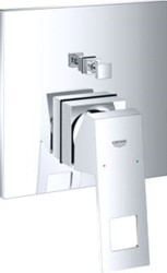 GROHE EUROCUBE INBOUWMENGKRAAN OPBOUWDEEL (BAD) WAND EENGREEPS MET 2X OMSTELINRICHTING CHROOM 24062000