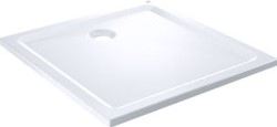 GROHE UNIVERSAL DOUCHEBAK VIERKANT ANTI-SLIP VUILAFSTOTEND 90MM AFVOER ACRYL 900 X 900 X 30MM ALPINE WIT 39301000