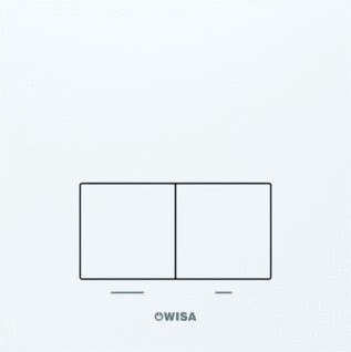 WISA XS / XF DELOS BEDIENINGSPANEEL CLOSET/URINOIR OVERIG WIT (BXLXH) 160X160X8MM GESCHIKT VOOR FRONTBEDIENING BEDIENING TWEEKNOPS GESCHIKT VOOR WANDCLOSET TYPE BEKRACHTIGING MECHANISCH 8050420320