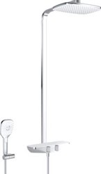 HANSA EMOTION THERMOSTATISCH DOUCHESYSTEEM MET LOSSE HANDDOUCHE EN HOUDER WIT/CHROOM 5865017182