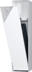 LOOOX CLOSED INBOUW AFVALBAK MET OPBERGVAK BETEGELBAAR.KLEUR WIT CL-11-W