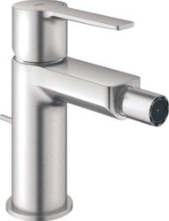 GROHE LINEARE NEW BIDETMENGKRAAN S-SIZE TREKWASTE EENGREEPS 1-GATS 145MM HOOGTE 114MM UITLOOP VAST SUPERSTEEL 33848DC1