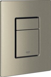 GROHE SKATE COSMOPOLITAN SL BEDIENINGSPLAAT MECHANISCH TWEEKNOPS 197 X 156MM (LXB) KUNSTSTOF NICKEL GEBORSTELD 38732EN0