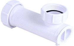 MCALPINE MACVALVE RUIMTEBESPARENDE SIFON ZONDER WATERSLOT 11/4 X 32MM (AANVOER X AFVOER) WIT 0053210
