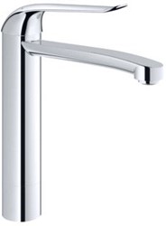 GROHE EUROECO SPECIAL KMK 4CM WASTAFELMENGKRAAN EENGREEPS 302MM HOOGTE 217MM VOORSPRONG UITLOOP HOOG DRAAIBAAR CHROOM 30208000