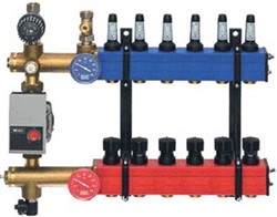 NATHAN SBK 4880 VLOERVERWARMING VERDELER 10 TOT 145 L/U 5 GROEPEN (NUON/ENECO STADSVERWARMING ONDERAANSLUITING) 48800005