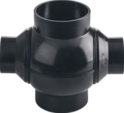 WAVIN PE BOLVERT. MODEL A ZWART 110 PN4 3702611000