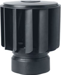 ANJO VENT-ALU ROTOR WINDGEDREVEN VENTILATOR 90-100 KUNSTSTOF PP HORIZONTAAL LUCHTAFVOER 458409