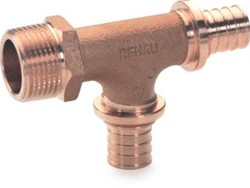 REHAU RAUTITAN T-STUK AFTAKKING MET BUITENDRAAD 16X16MMXR1/2 RX 14564001001