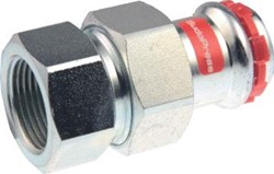 VSH SUDOPRESS STAAL 3-DELIGE RECHTE KOPPELING 42MM X 1 1/2 STAAL (PERS X BINNENDRAAD) 6561566