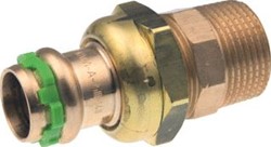 VSH SUDOPRESS KOPER 3-DELIGE RECHTE KOPPELING 15MM X 1/2 KOPER (PERS X BUITENDRAAD) 6672490