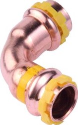 VSH SUDOPRESS GAS BOCHT KOPPELING 90GR 42 X 42MM KOPER GAS (PERS X PERS) 6674085