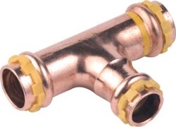 VSH SUDOPRESS GAS T-STUK 25MM X 15MM X 28MM KOPER GAS (PERS X PERS X PERS) 6674360
