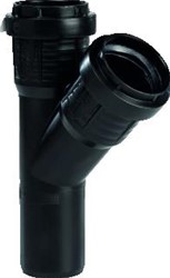 PIPELIFE PP MASTER3PLUS T-STUK MOF/SPIE/MOF 75MM 45° ZWART 3496102656