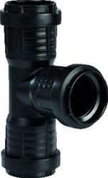 PIPELIFE PP MASTER T-STUK 40X40 87,5GR 3XM ZWART 3496102641
