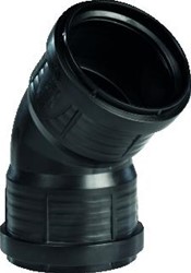 PIPELIFE PP MASTER3PLUS BOCHT MOF/MOF 125MM 45° ZWART 3496102569