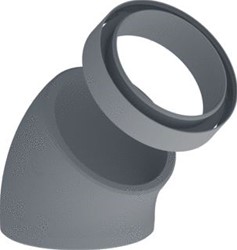 BURGERHOUT EPS VENTILATIEBOCHT 125MM 45° 400480552