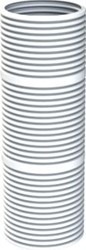 COX GEELEN COXDENS FLEXIBELE ROOKGASAFVOERBUIS 60MM L=25M ROL=25METER PRIJS=PER ROL WIT AREDAA601