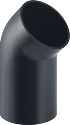 GEBERIT PE BOCHT 45 GR MET LANG BEEN L9,1/5 D 75 365.046.16.1